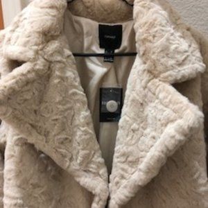 NWT - FOREVER 21 - Faux Fur Long Coat